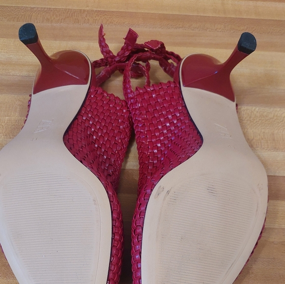 Zara Red Slingbacks - Picture 6 of 7